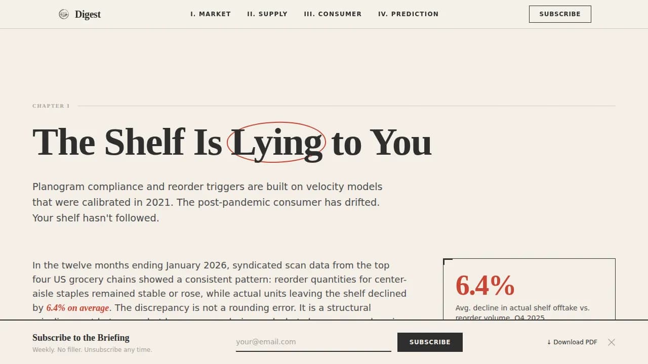Flavor — Authoritative Culinary Industry Report Landing Page Template