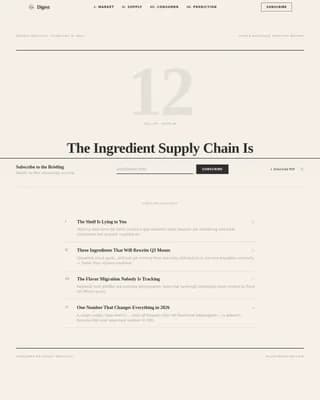 Flavor — Authoritative Culinary Industry Report Landing Page Template