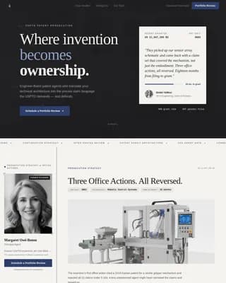 PatentForge - Executive IP Protection Sidebar Companion Landing Page Template