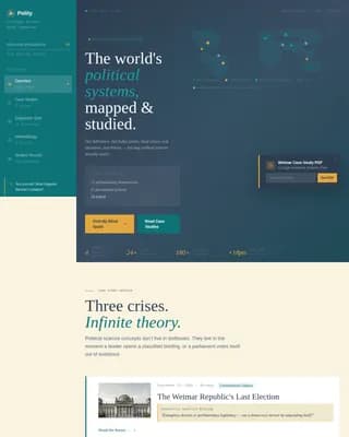 Civics — Comprehensive Government Study Guide Landing Page Template