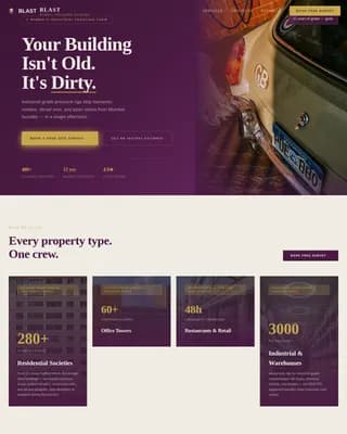 Clean — Professional Surface Cleaning Landing Page Template