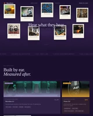 Harmonic — Vintage Hi-Fi Audio Equipment Landing Page Template