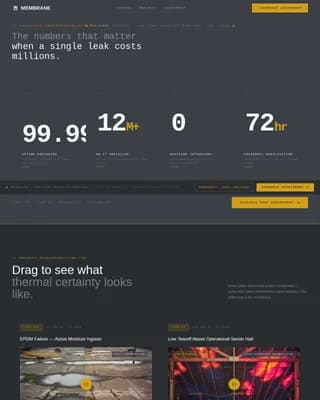 Apex — Critical Data Center Roofing Landing Page Template