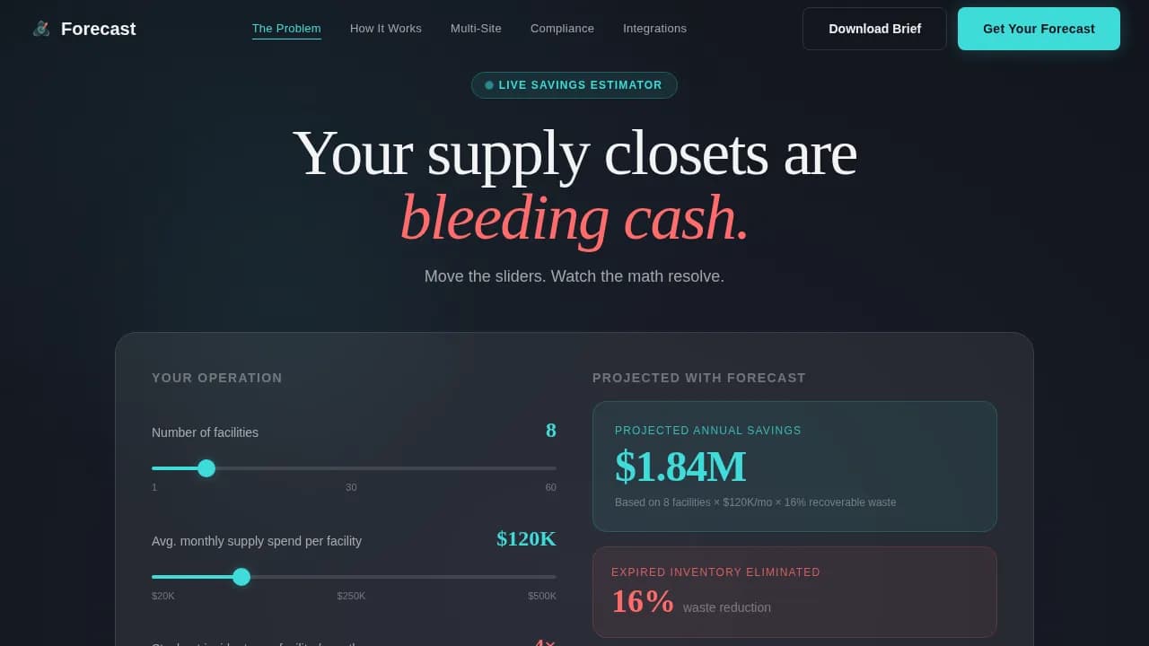 Anticipate — Intelligent Stock Optimization Landing Page Template