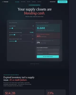Anticipate — Intelligent Stock Optimization Landing Page Template