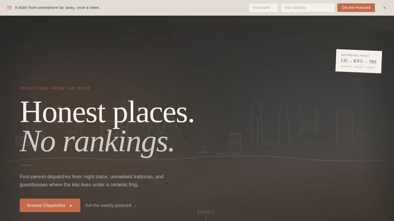 Wander — Premium Travel Guide Landing Page Template