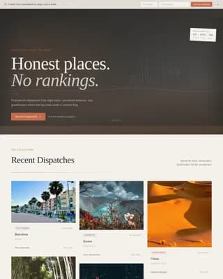 Wander — Premium Travel Guide Landing Page Template