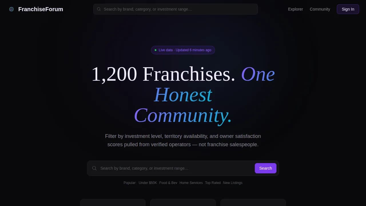 Franchise Digital Presence Professional Website Template