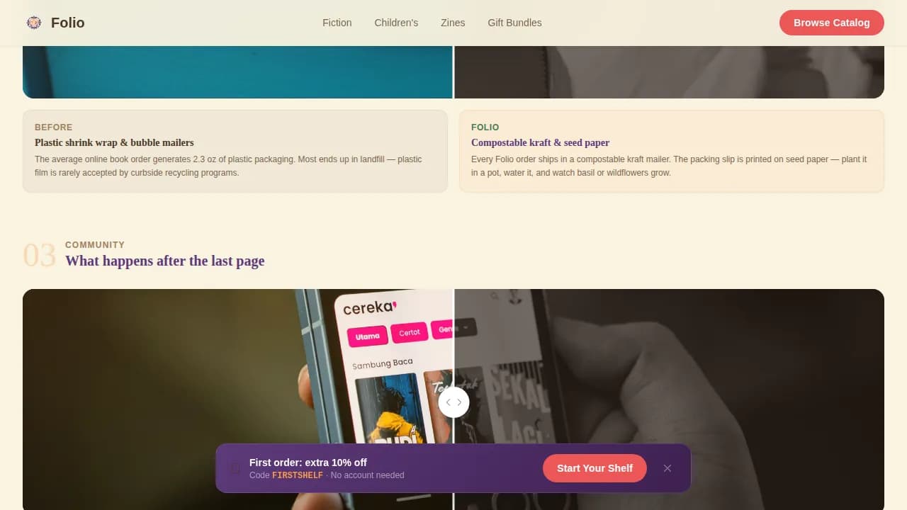 Eco-Friendly Booking Website Template