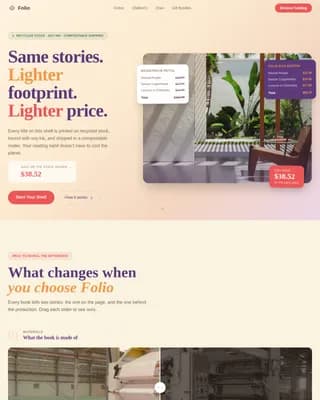 Eco-Friendly Booking Website Template