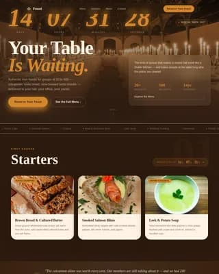 St. Patrick's Day Booking Website Template
