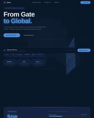 Silicon — Advanced Semiconductor Engineering Landing Page Template