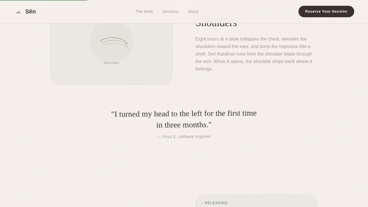 Traditional Thai Massage & Bodywork Booking Website Template