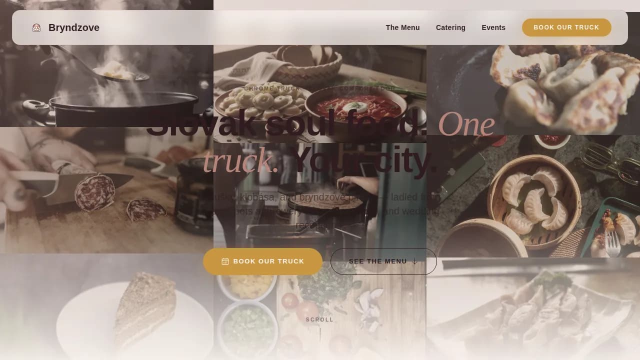 Slovak Cuisine Booking Website Template