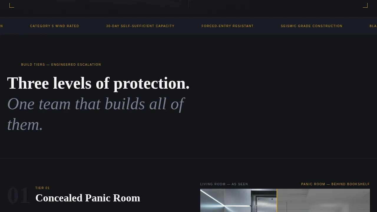 Fortify — Secure Shelter Construction Landing Page Template