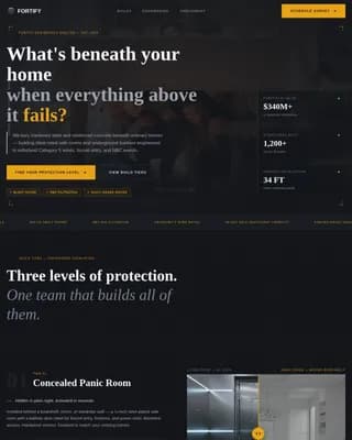 Fortify — Secure Shelter Construction Landing Page Template