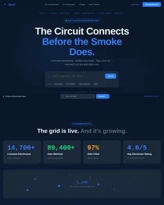 Spark — Expert Electrical Services Landing Page Template