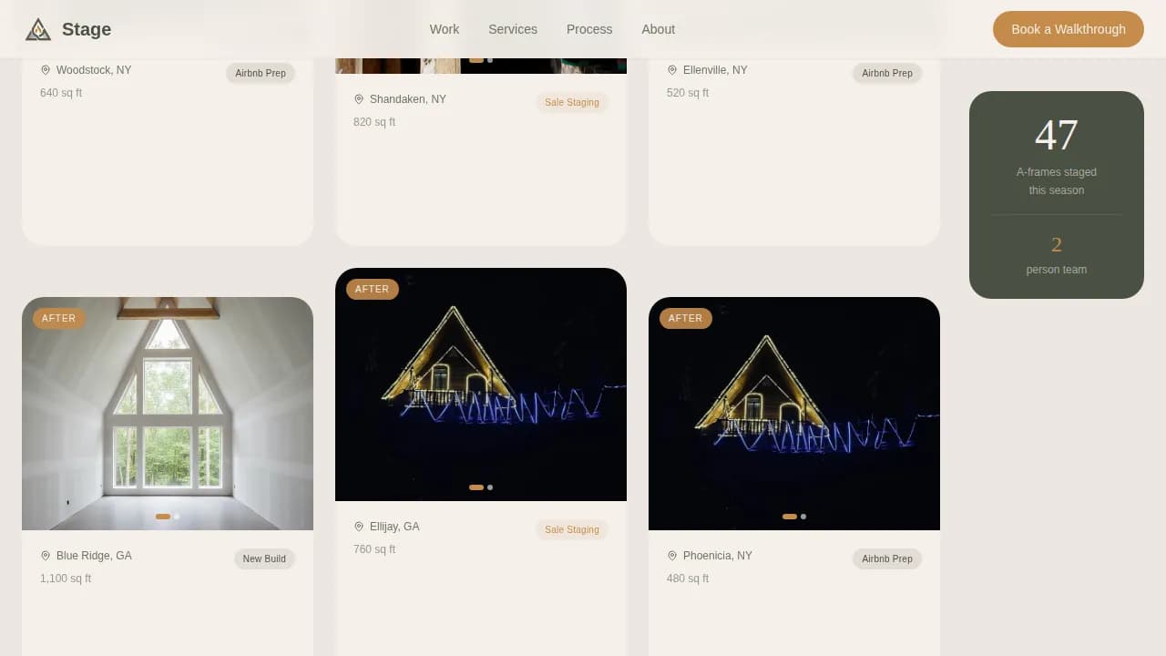 Aframe - Pastoral Staging Walkthrough Landing Page Template