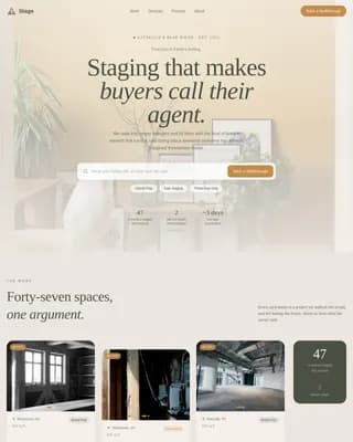 Aframe - Pastoral Staging Walkthrough Landing Page Template