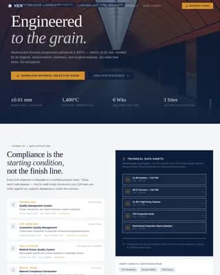 Kiln — Advanced Ceramics Manufacturing Landing Page Template