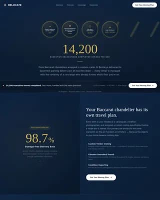 Relocate — Premium Moving Services Landing Page Template