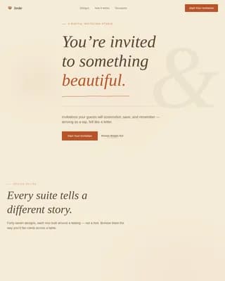 Invite — Elegant Invitation Design Landing Page Template