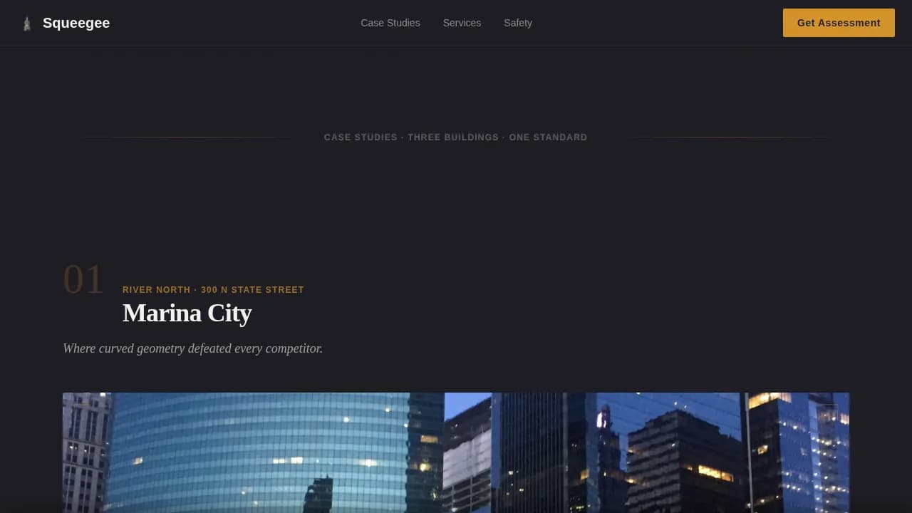 Squeegee — Professional Window Cleaning Landing Page Template