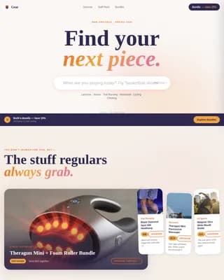Gear — Complete Sporting Goods Landing Page Template