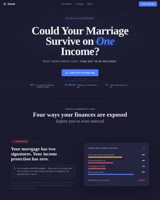 Newlywed Insurance Professional Website Template