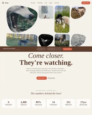 Wildlife & Conservation Professional Website Template