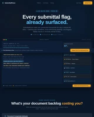AI for Construction Reviews & Testimonials Website Template