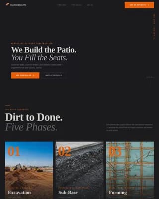 Build — Expert Restaurant Patio Landing Page Template
