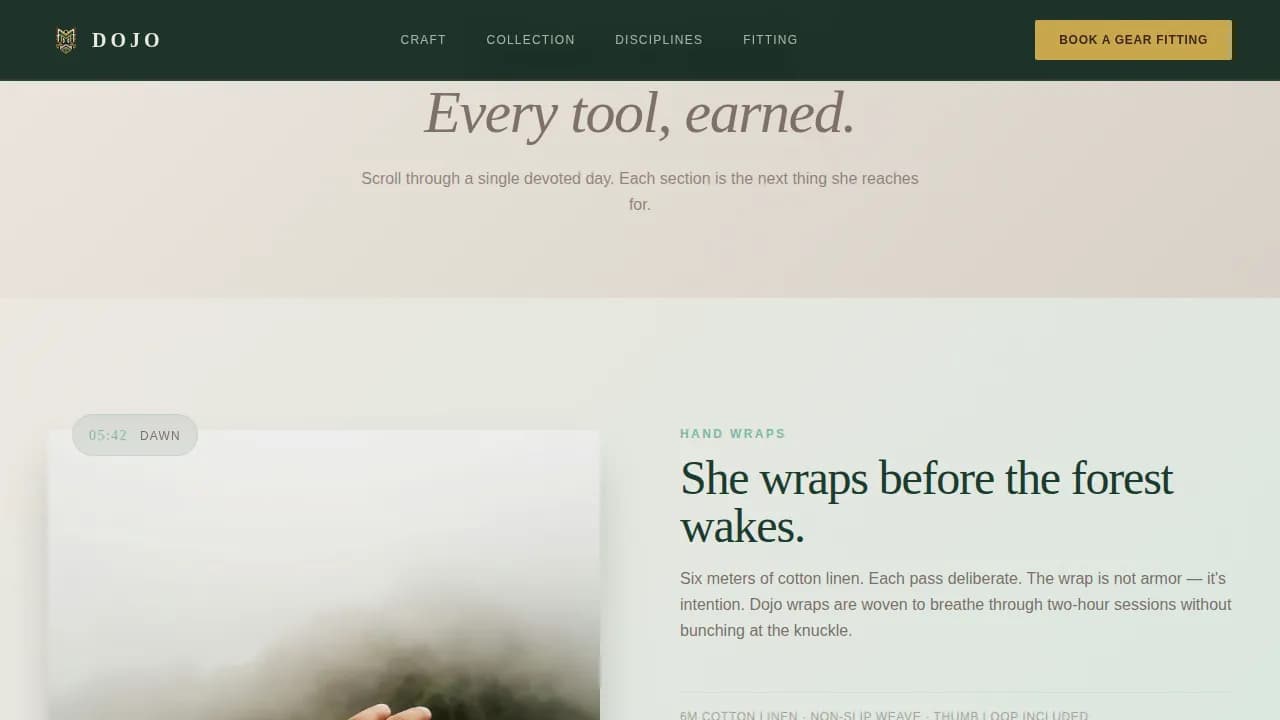 Train — Premium Martial Arts Booking Landing Page Template