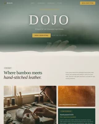 Train — Premium Martial Arts Booking Landing Page Template