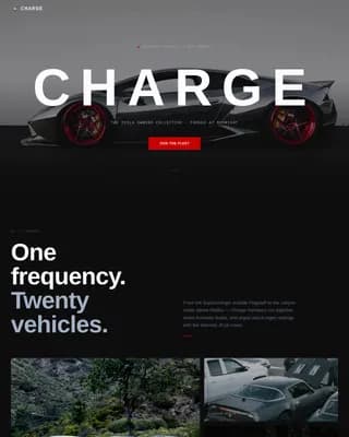 Accelerate — Performance EV Owners Club Landing Page Template
