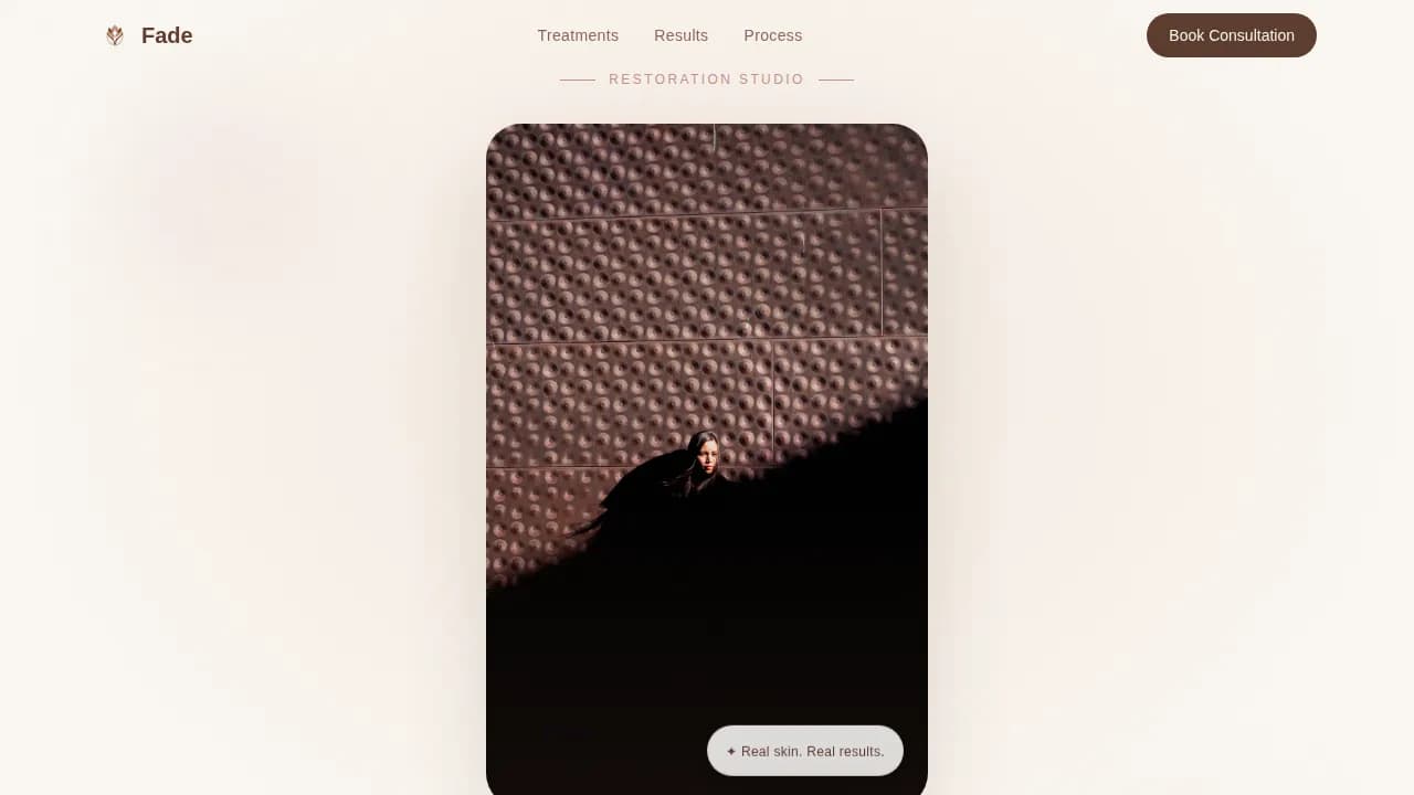 Restore — Expert Skin Care Landing Page Template