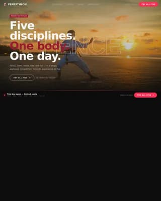 Champion — Elite Athletics Club Landing Page Template