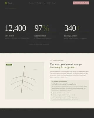 Uproot — Expert Vegetation Management Landing Page Template
