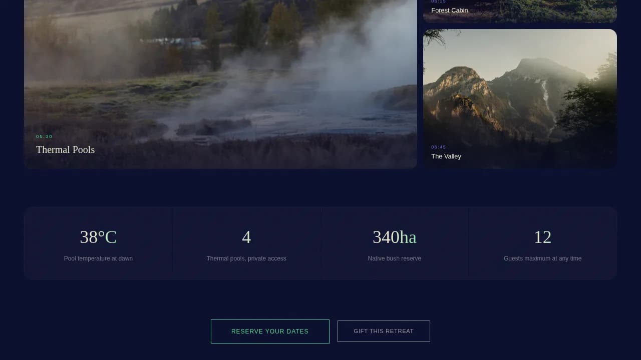 Stillness — Curated Wellness Sanctuary Landing Page Template