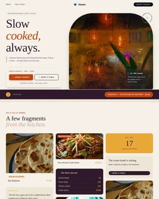 Expert Regional & Specialty Restaurant Professional Website Template