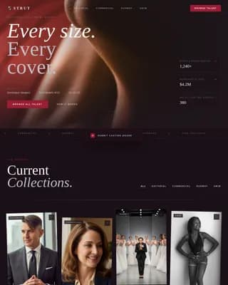 Strut — Premium Modeling Agency Landing Page Template