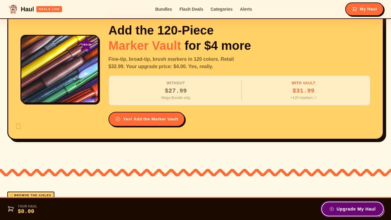 Haul — Curated Crafts Marketplace Landing Page Template