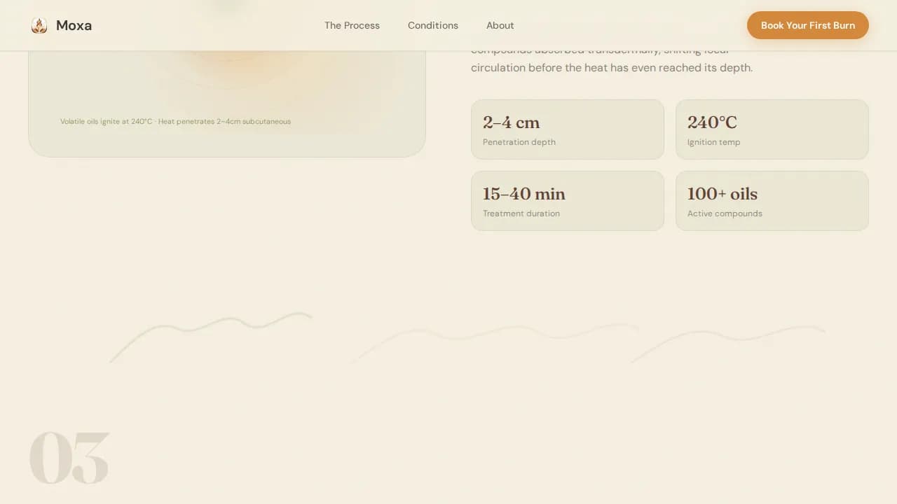 Moxa — Traditional Wellness Therapy Landing Page Template