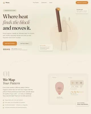 Moxa — Traditional Wellness Therapy Landing Page Template