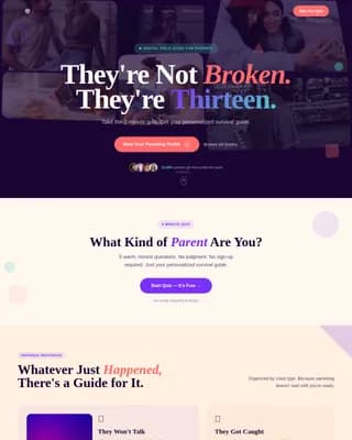 Decode — Expert Parenting Coaching Landing Page Template