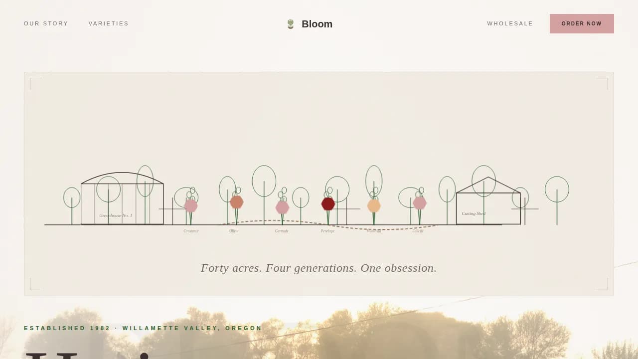 Bloom — Premium Floral Wholesale Landing Page Template