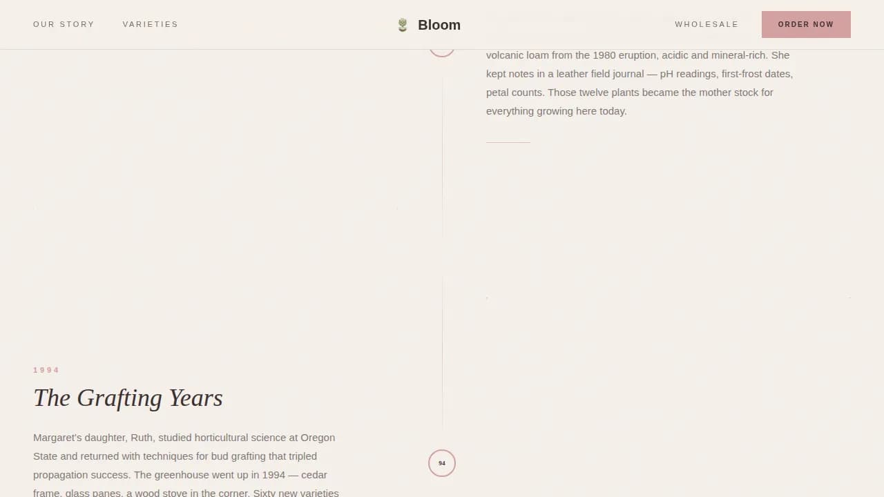 Bloom — Premium Floral Wholesale Landing Page Template