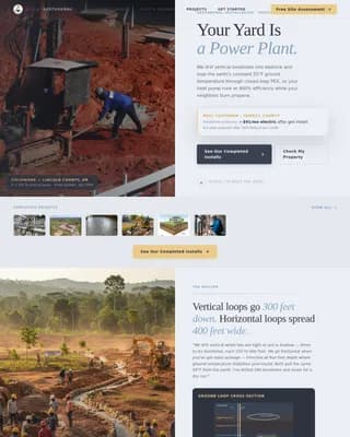 Thermal — Deep Geothermal Installation Landing Page Template