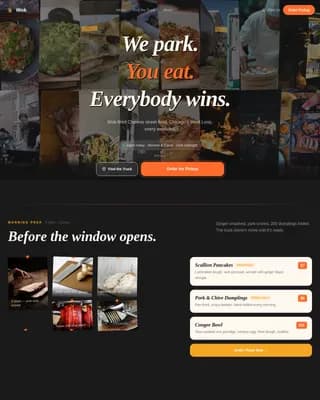 Wok — Gourmet Asian Catering Landing Page Template