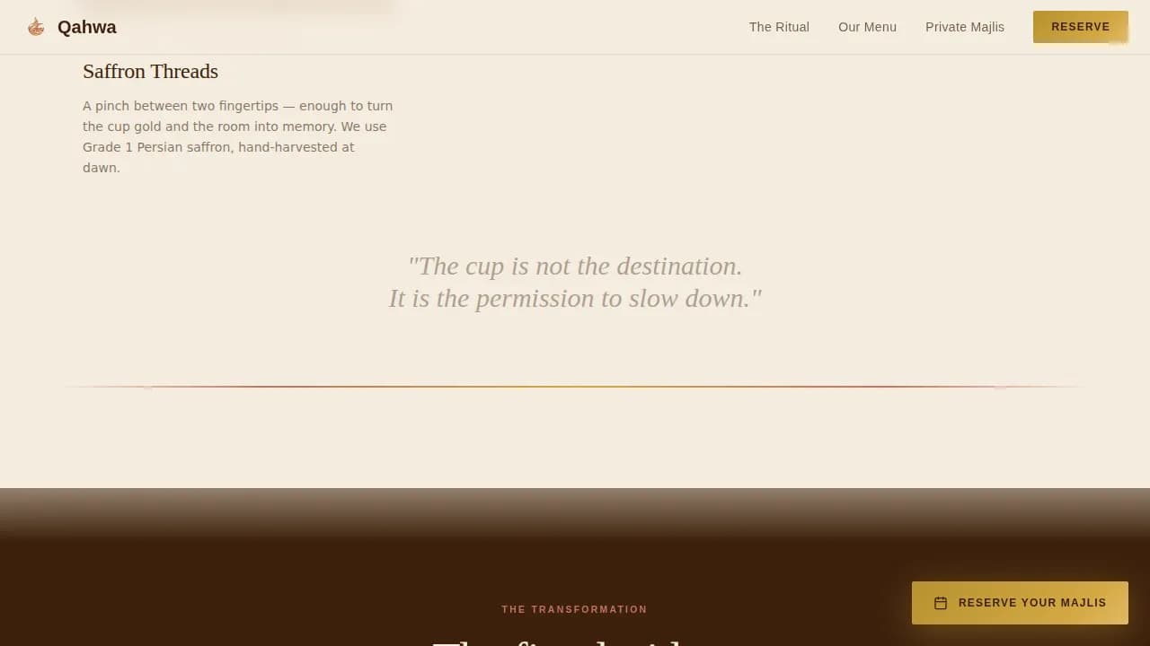 Middle Eastern Cuisine & Dining Advanced Booking Website Template